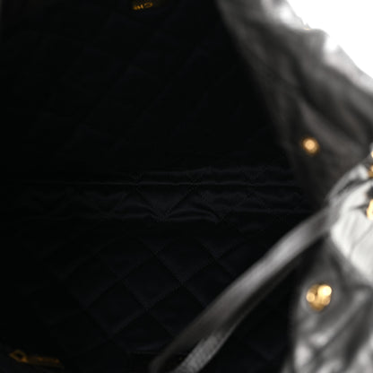 Chanel Metallic Calfskin Quilted Small Chanel 22 Ruthenium 6 of 11