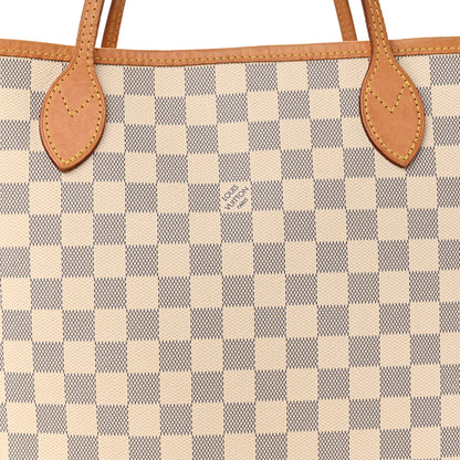 Louis Vuitton Damier Azur Neo Neverfull MM Rose Ballerine 9 of 17