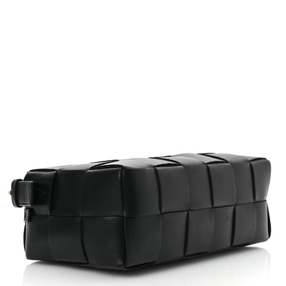Bottega Veneta Lambskin Maxi Intrecciato Brick Cassette Bag Black 4 of 12