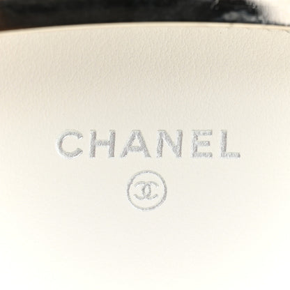 Chanel Patent Goatskin Quilted Make-Up Box Clutch With Chain White 9 of 18