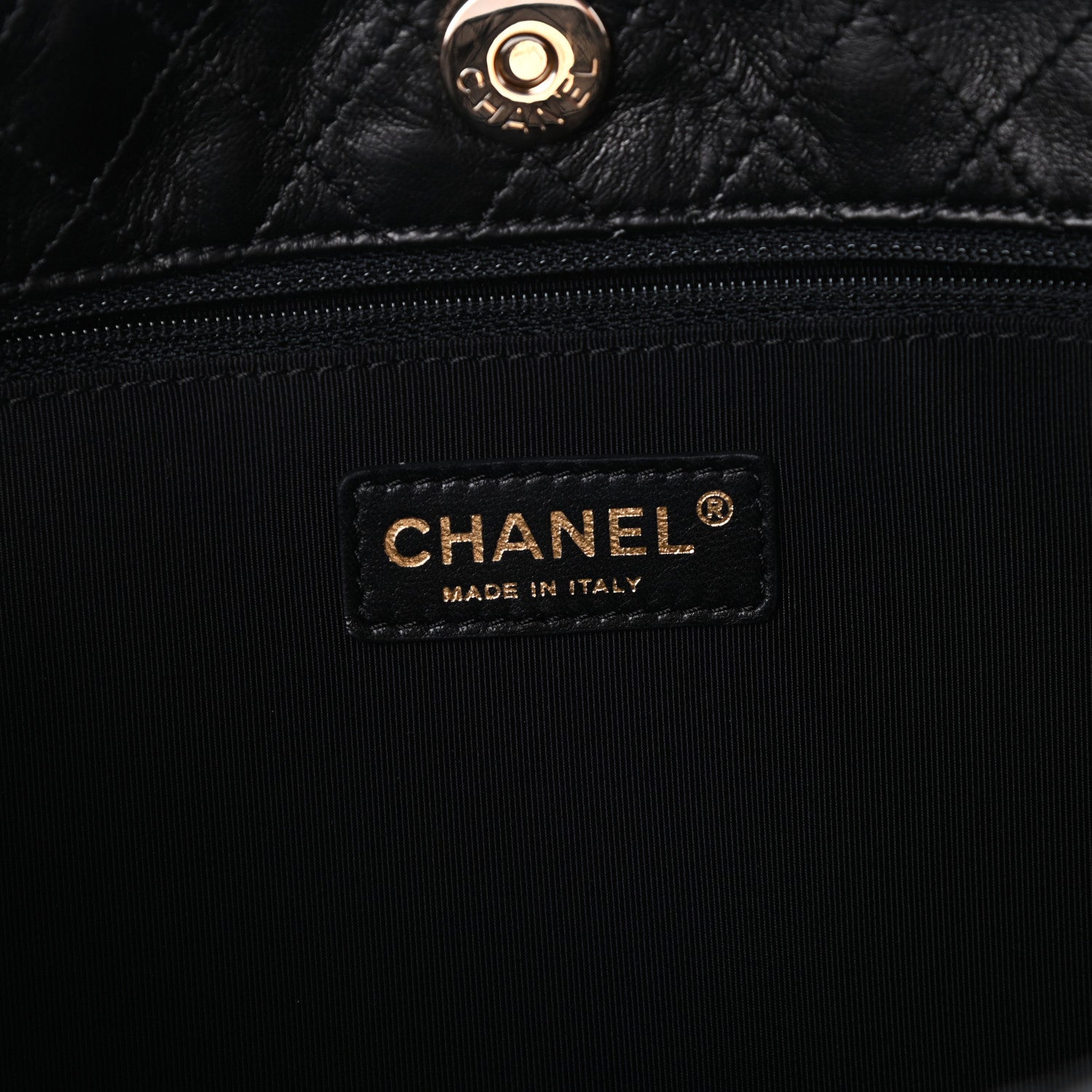 Chanel Lambskin Pleated Shoulder Bag Black 6 of 10