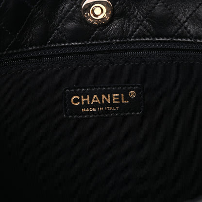 Chanel Lambskin Pleated Shoulder Bag Black 6 of 10