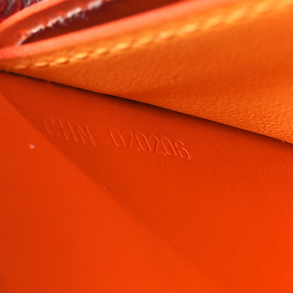 Goyard Goyardine Matignon Zip Around GM Wallet Orange 7 of 10