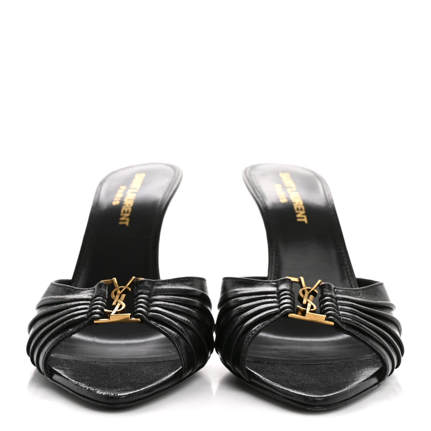 Saint Laurent Nappa Sugar Babylone 90 Mules 36.5 Black 3 of 11
