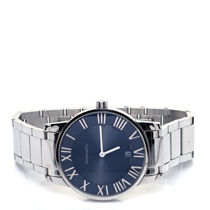 Tiffany Stainless Steel 37mm Atlas 2-Hand Quartz Watch Blue Azure 2 of 5