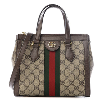 Gucci GG Supreme Monogram Small Ophidia Tote Bag Brown 1 of 8