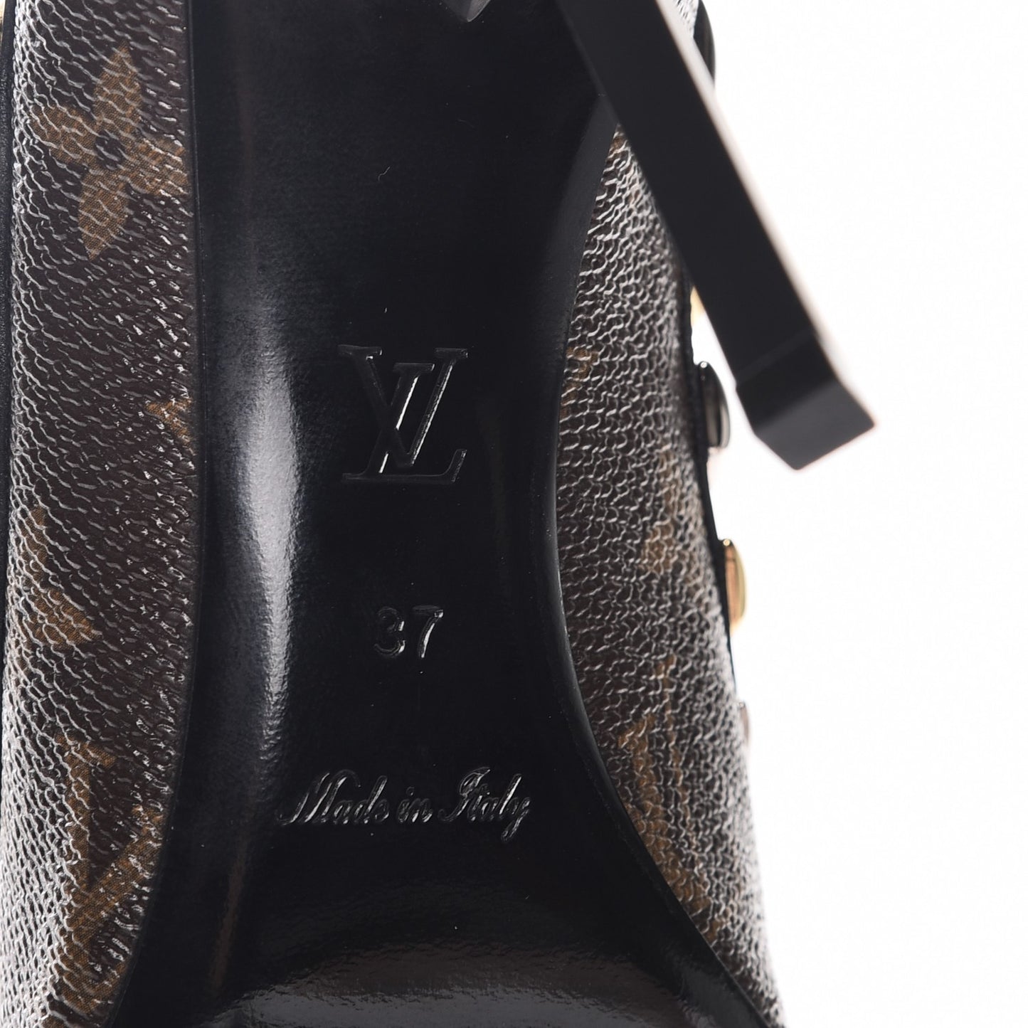 Calfskin Monogram Eldorado Pumps 37 Cacao