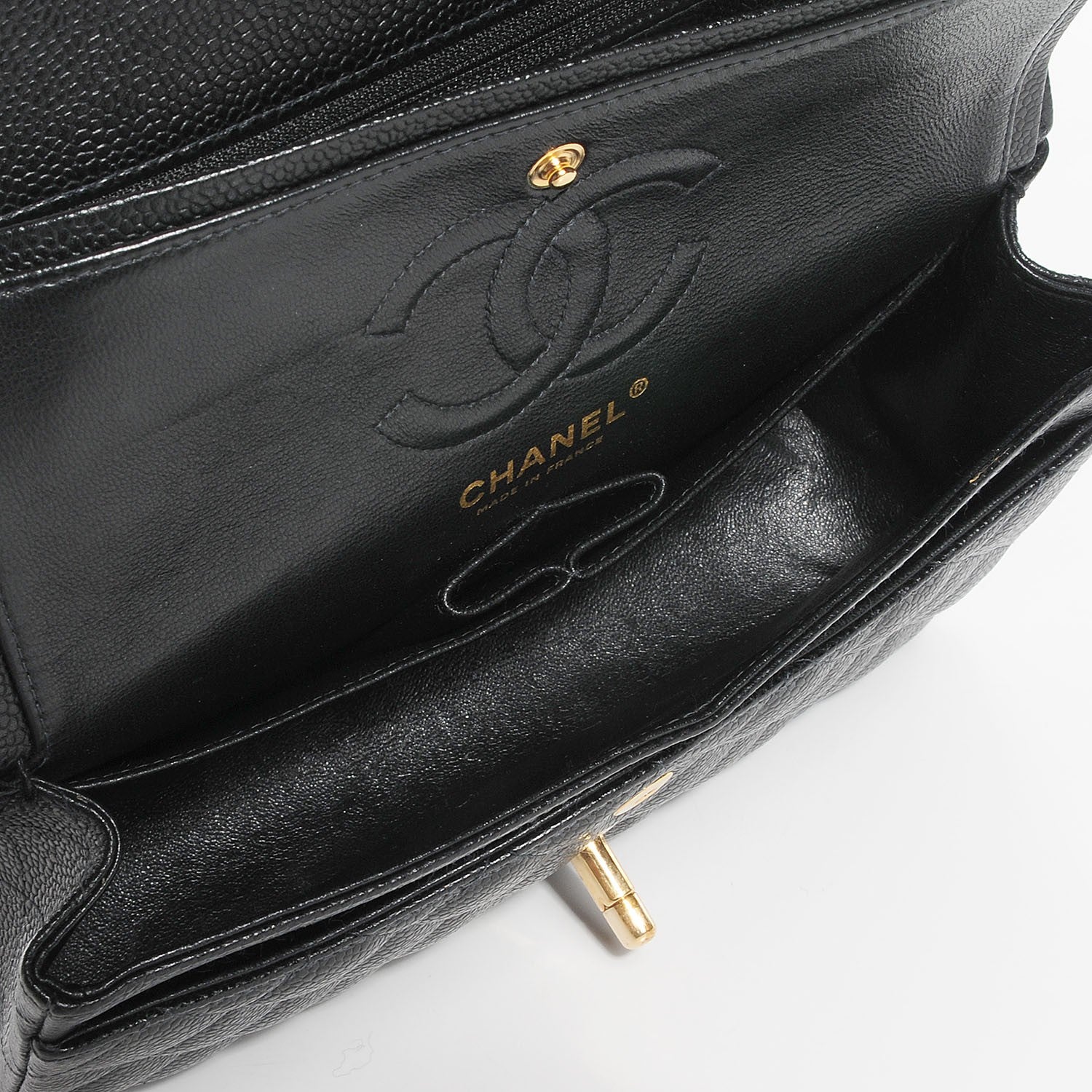 Chanel Caviar Quilted Small Double Flap Black 5 of 9