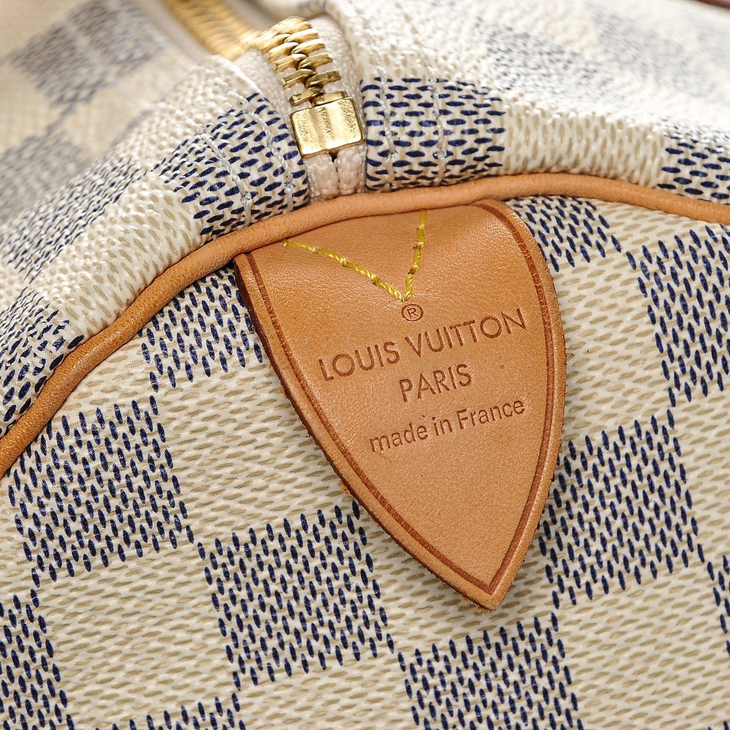 Louis Vuitton Damier Azur Speedy 30 6 of 6