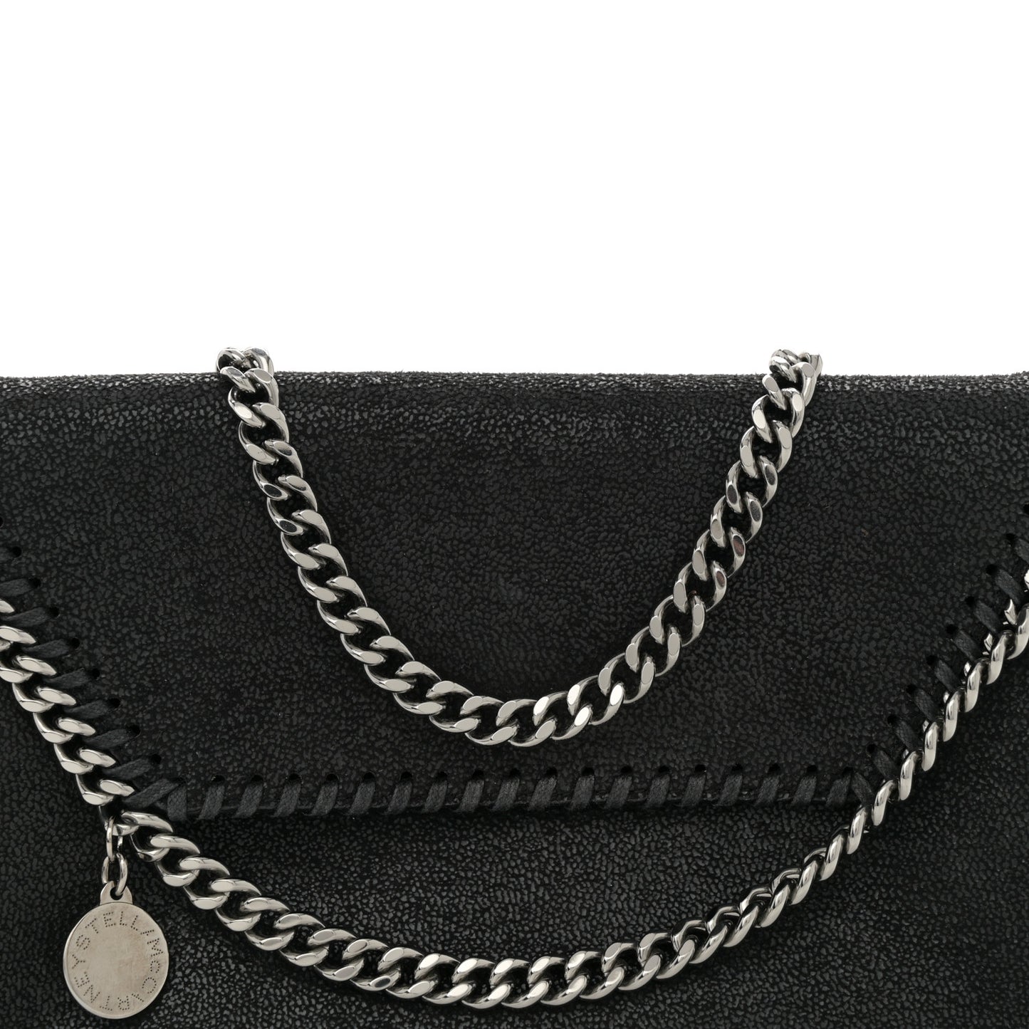 Shaggy Deer Mini Falabella Crossbody Bag Black