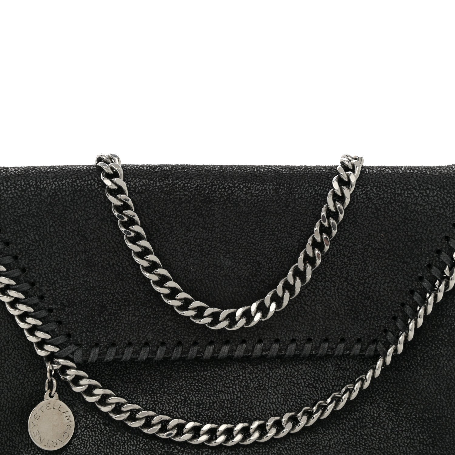Stella McCartney Shaggy Deer Mini Falabella Crossbody Bag Black 7 of 9