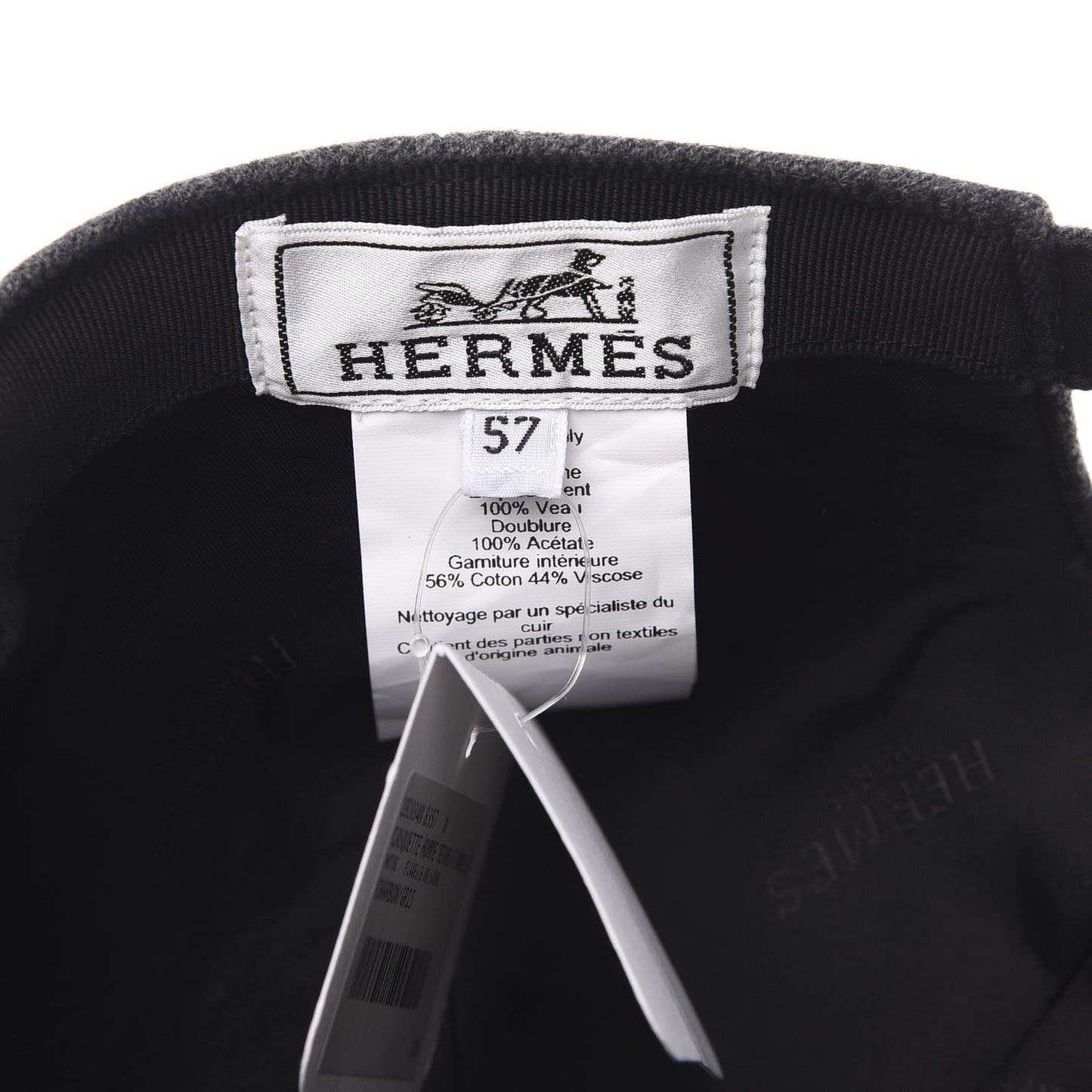 Cashmere Texas Hat 57 Charbon Gris