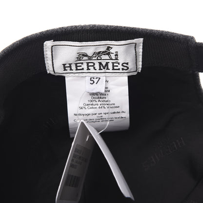 Hermes Cashmere Texas Hat 57 Charbon Gris 4 of 5