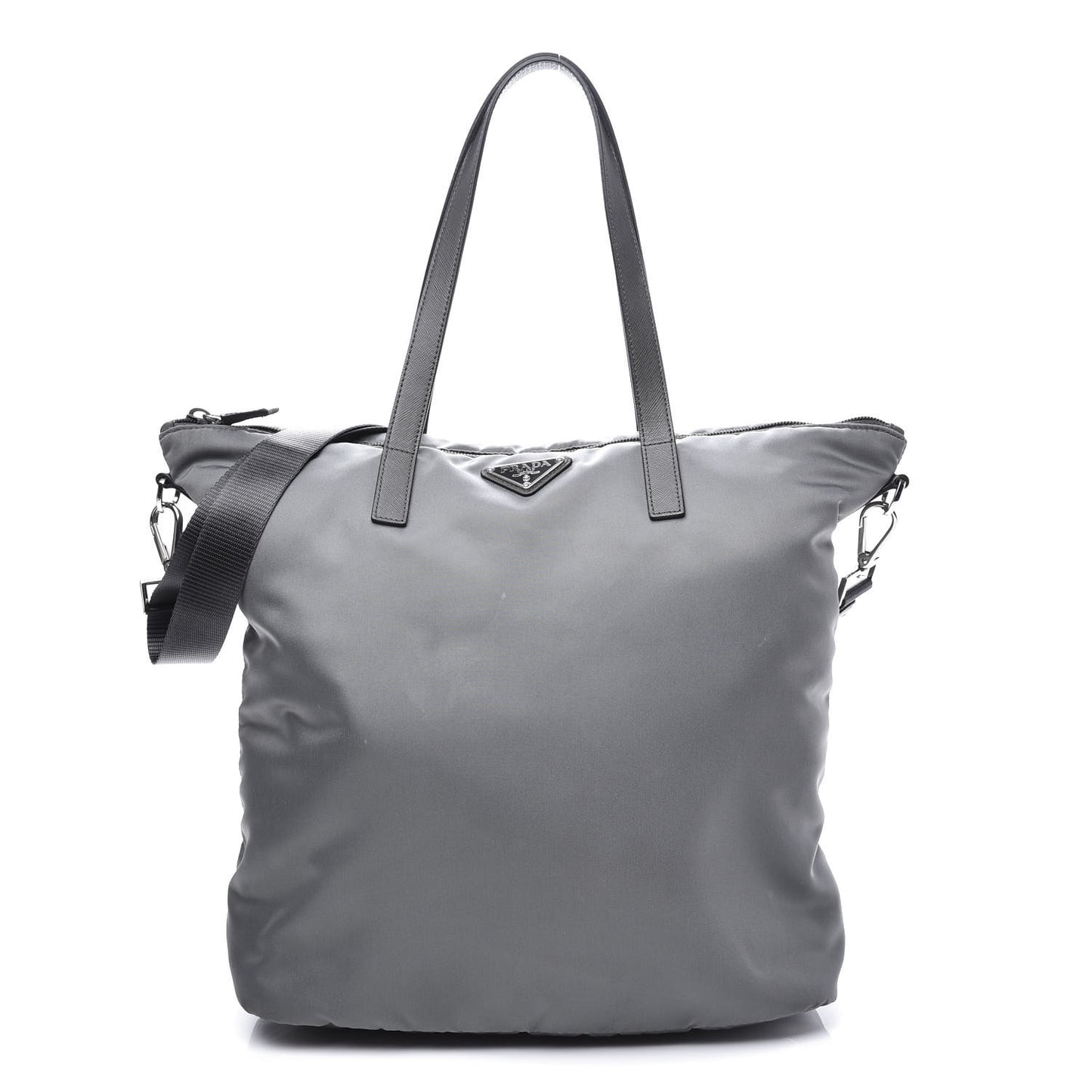 Tessuto Nylon Saffiano Tote Ardesia