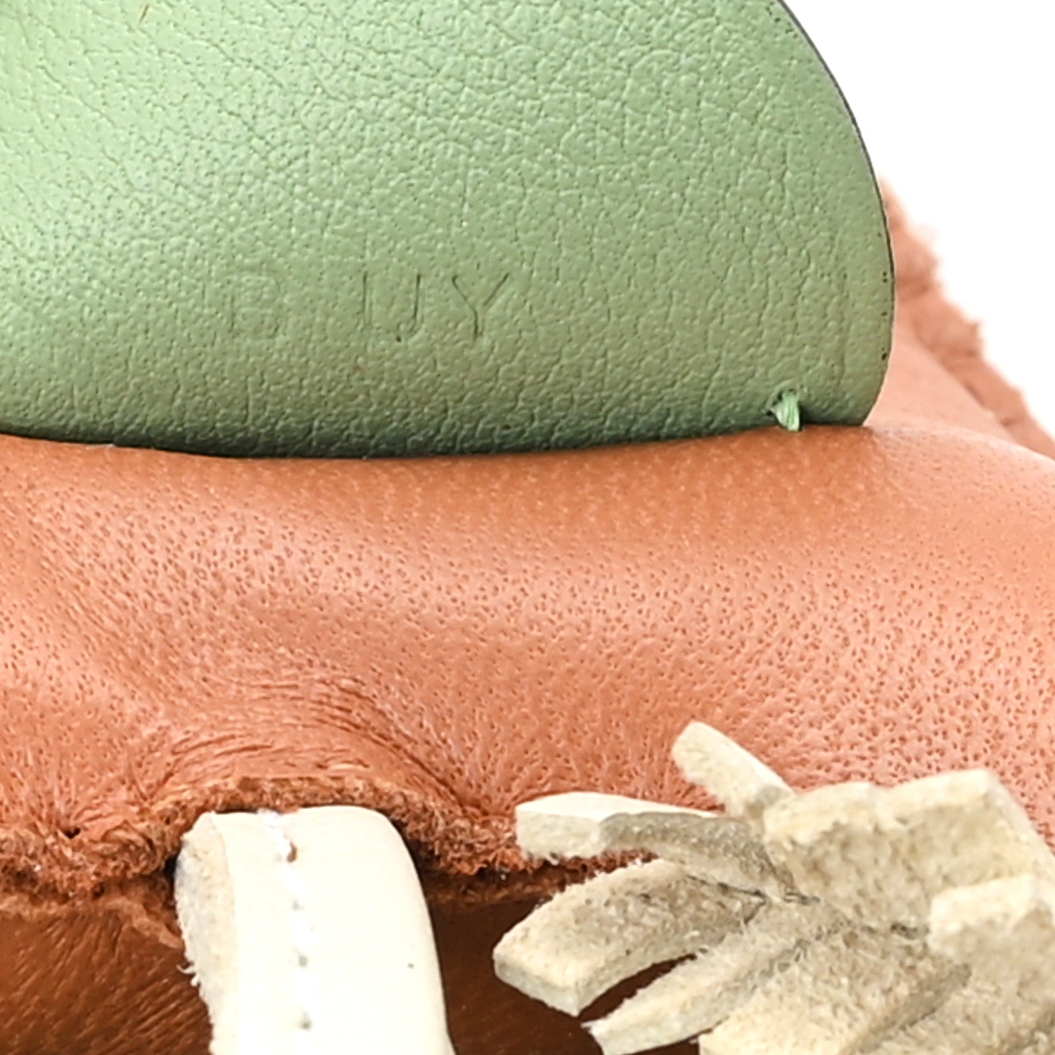 Hermes Milo Lambskin Grigri Rodeo Pegase Horse Bag Charm PM Craie Gold Vert Criquet 4 of 5
