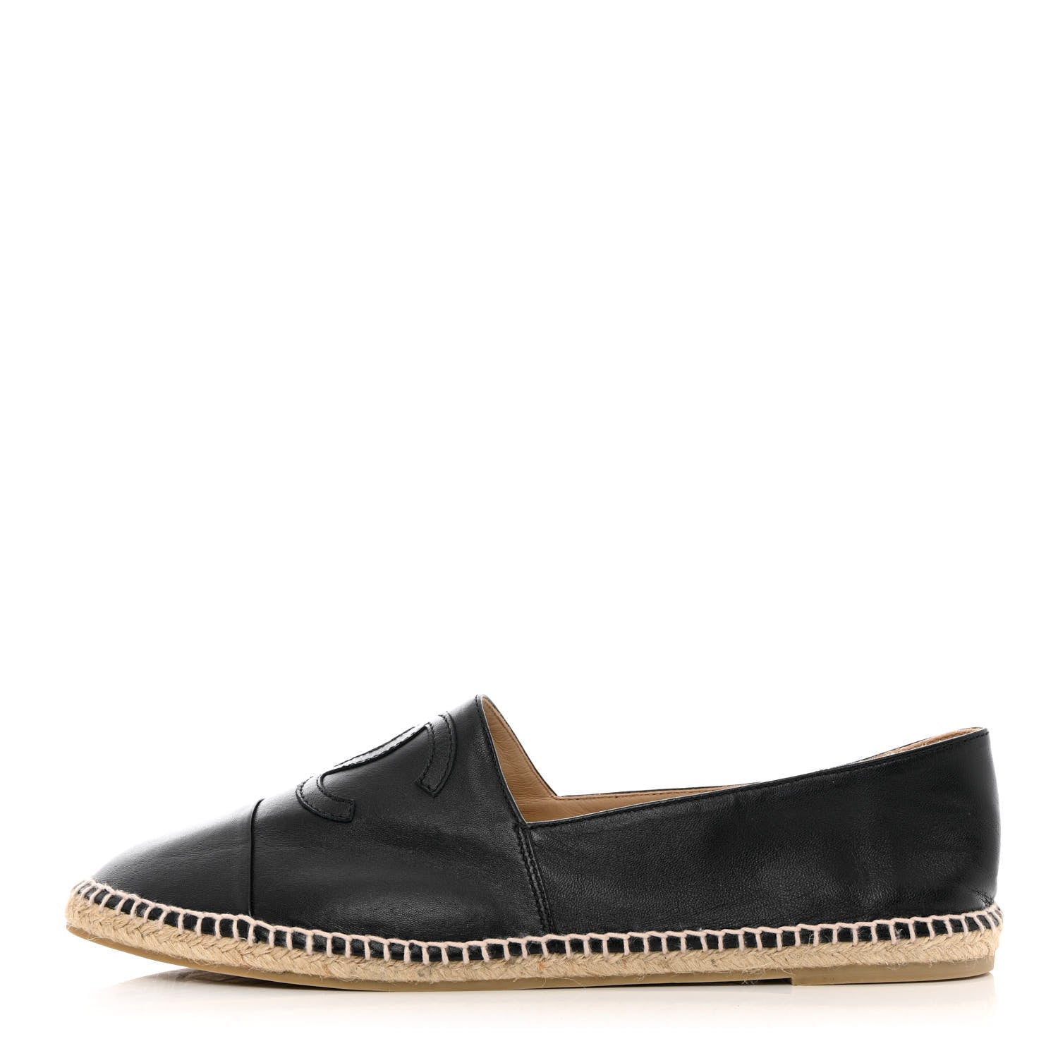 Chanel Lambskin CC Mens Espadrilles 45 Black 1 of 11