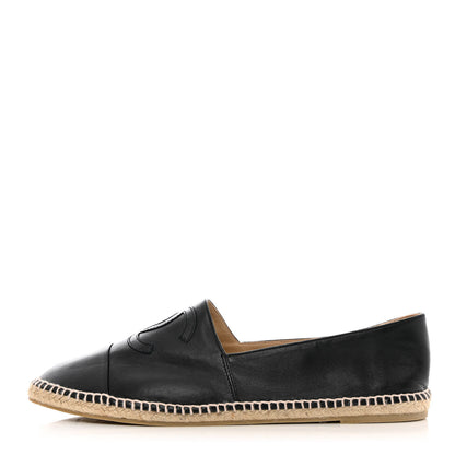 Chanel Lambskin CC Mens Espadrilles 45 Black 1 of 11