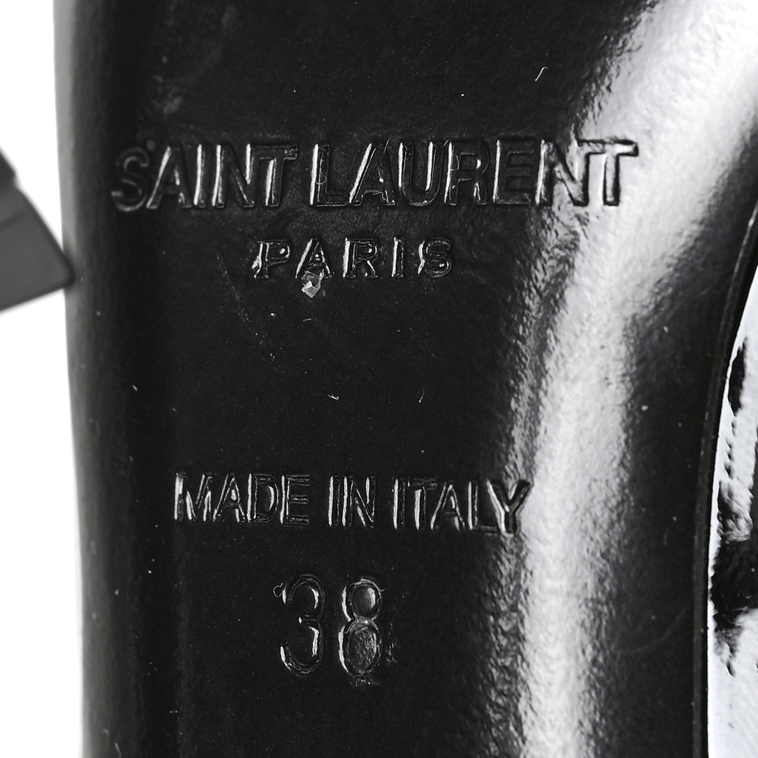 Saint Laurent Patent Opyum 110 Pumps 38 Black 6 of 10