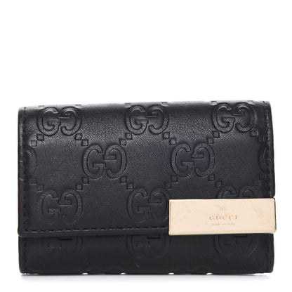 Gucci Guccissima Dice 6 Key Holder Case Black 1 of 11