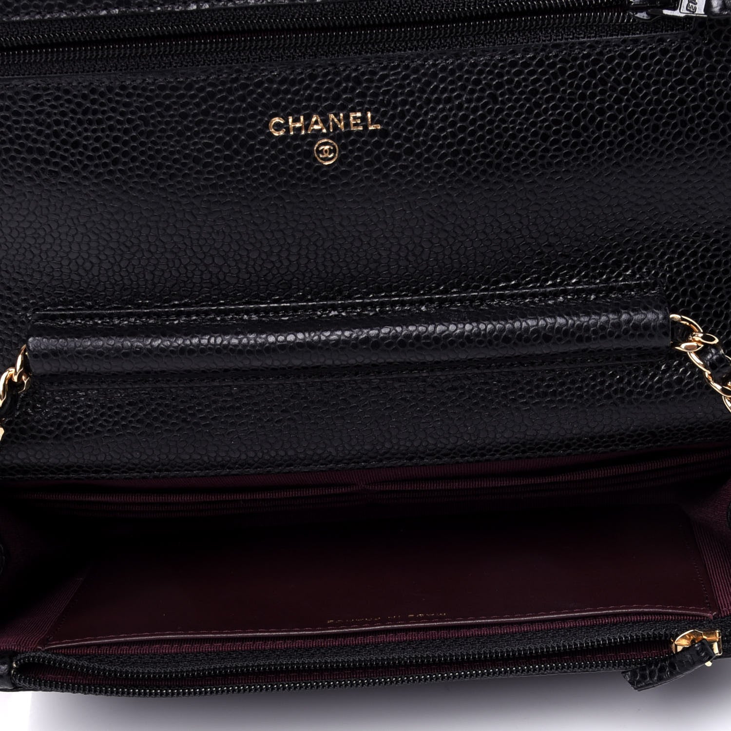 Chanel Caviar Quilted Wallet On Chain WOC Black 4 of 4