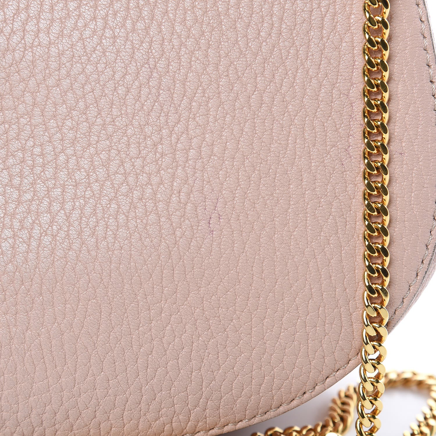 Chloe Grained Lambskin Mini Drew Shoulder Bag Cement Pink 10 of 13