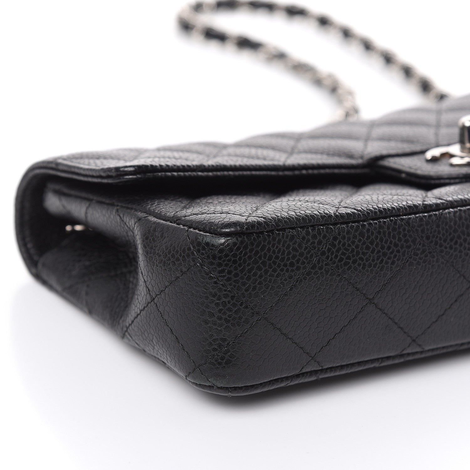 Chanel Caviar Quilted East West Flap Black 8 of 16