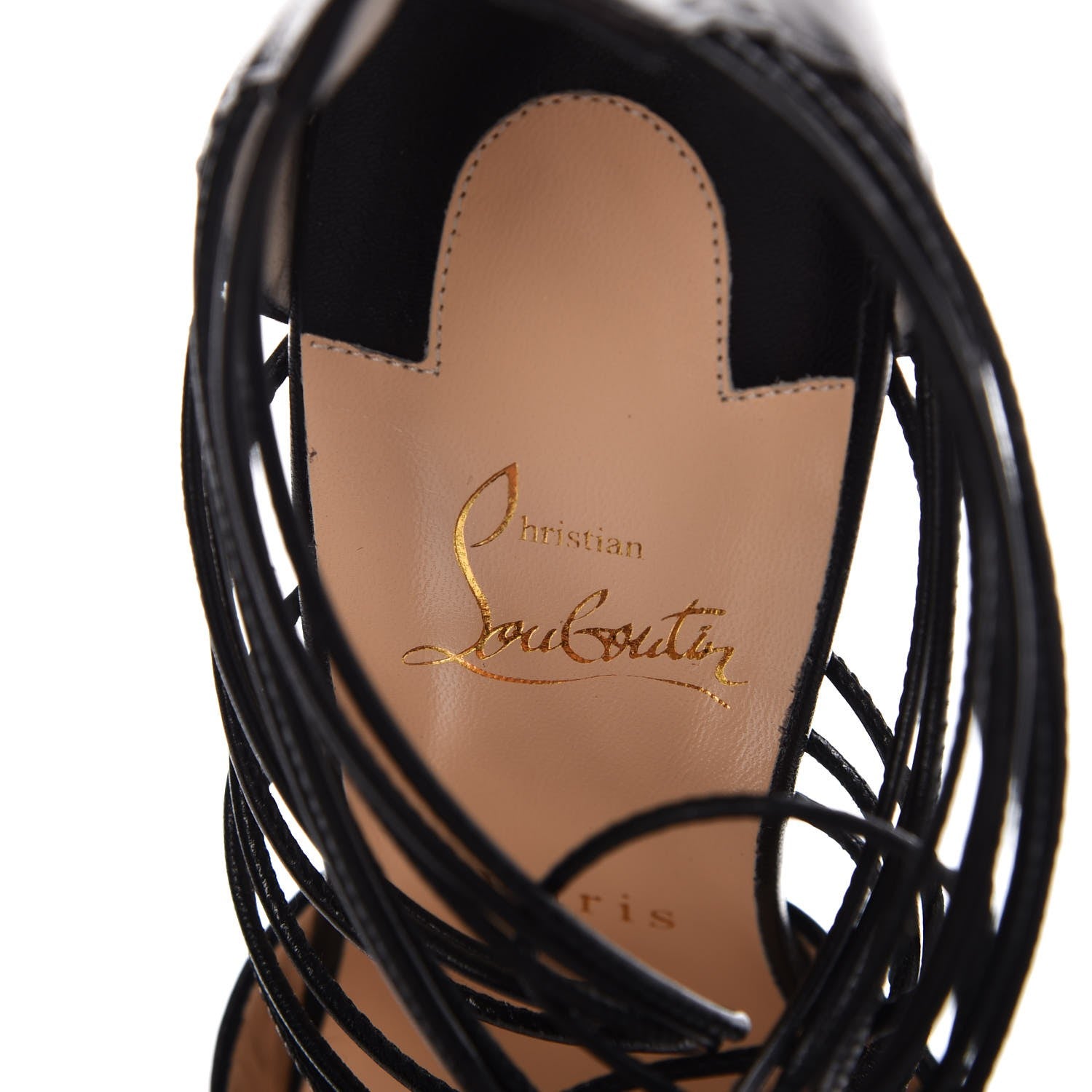 Christian Louboutin Kid Confusalta 150 Sandals 38 Black 7 of 8