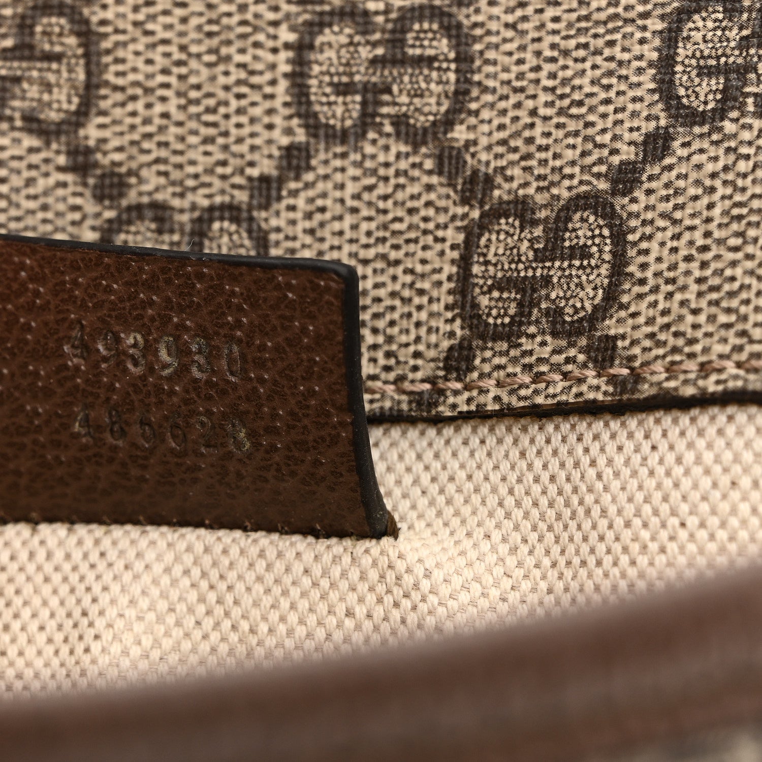 Gucci GG Supreme Monogram Neo Vintage Web Belt Bag Brown 8 of 14