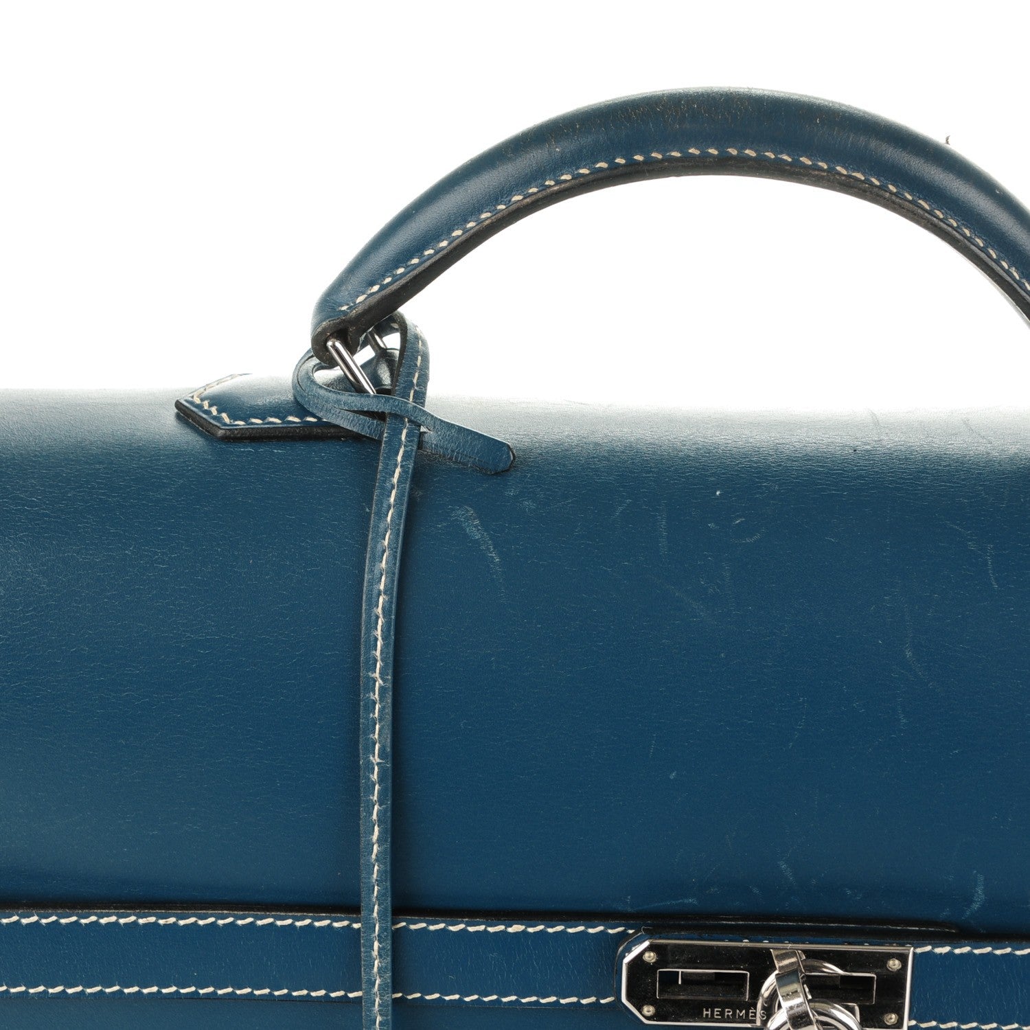 Hermes Box Kelly Depeche 38 Bleu Thalassa 21 of 34
