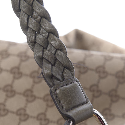 Gucci Monogram Bamboo Bar Medium Tote Olive 10 of 13
