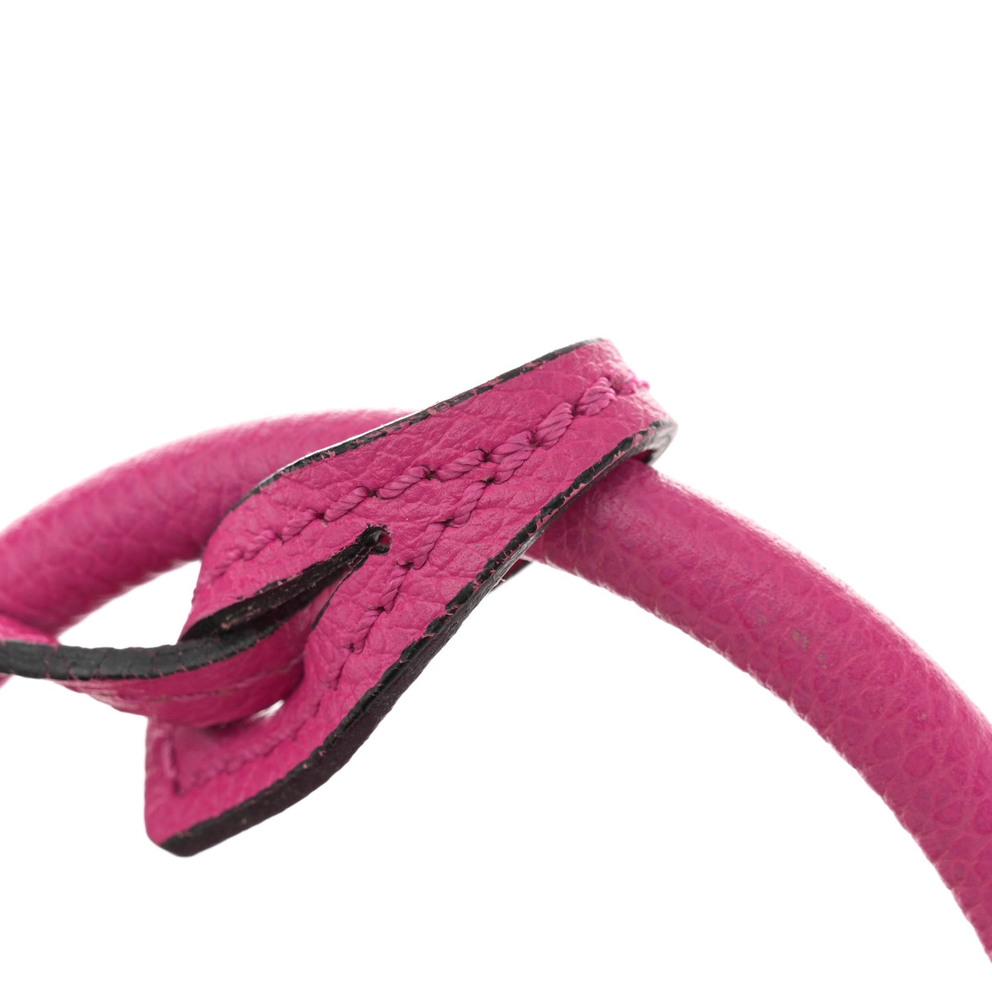 Pebbled Calfskin Small Skull Padlock Zip Around Tote Bouganville