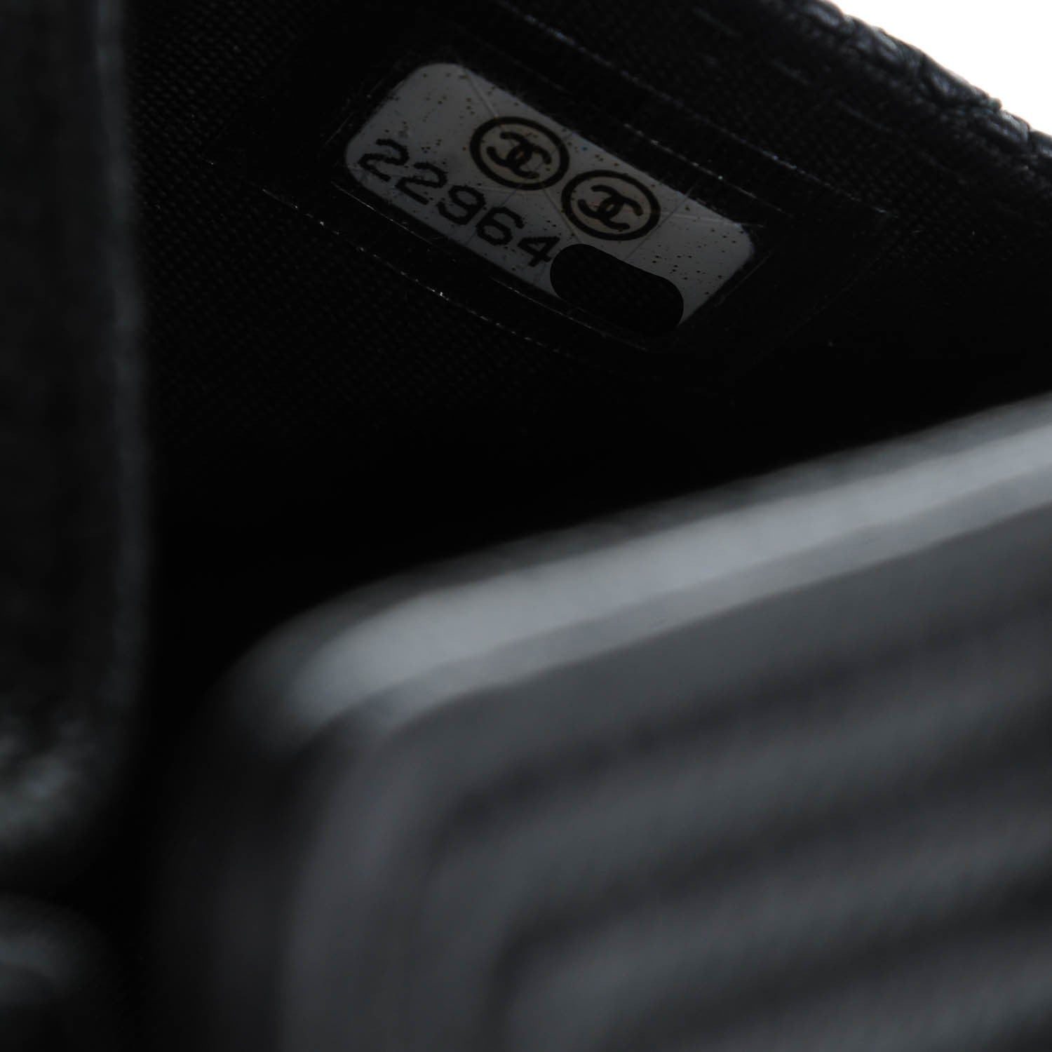Chanel Caviar Quilted Boy Flap Card Holder Black 8 of 8