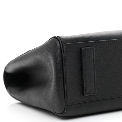 Versace Grained Calfskin La Medusa Tote Black 9 of 10
