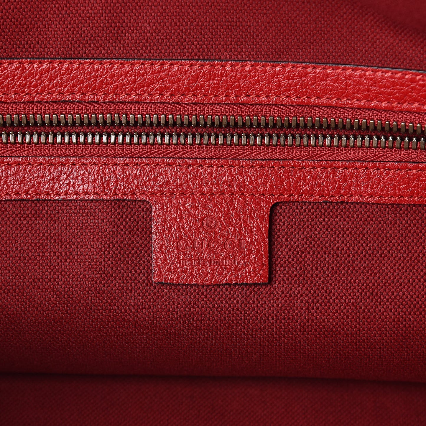 Canvas Calfskin Sylvie Stripe Logo Mens Tote Red White Blue