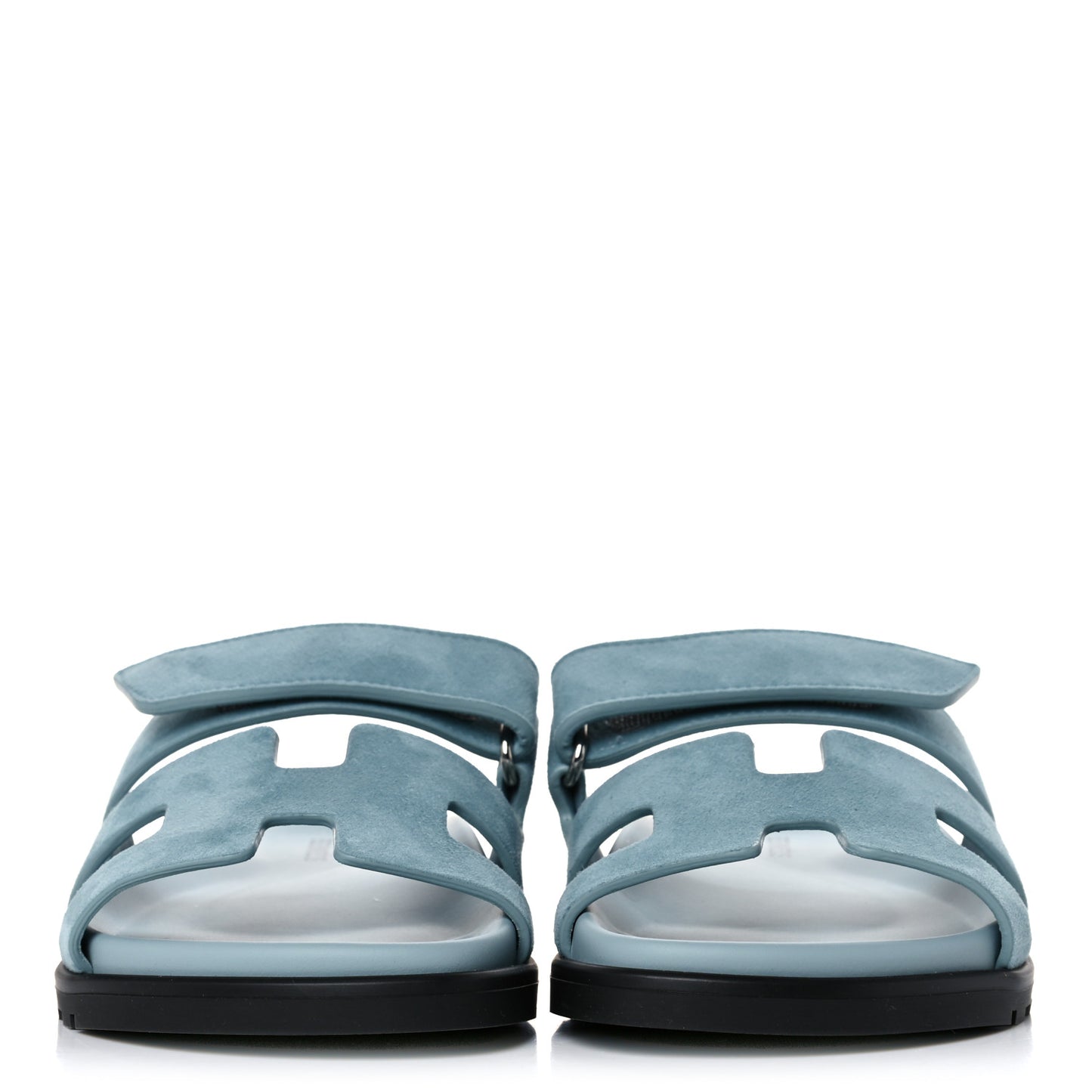 Suede Goatskin Womens Chypre Sandals 36 Vert d'Eau