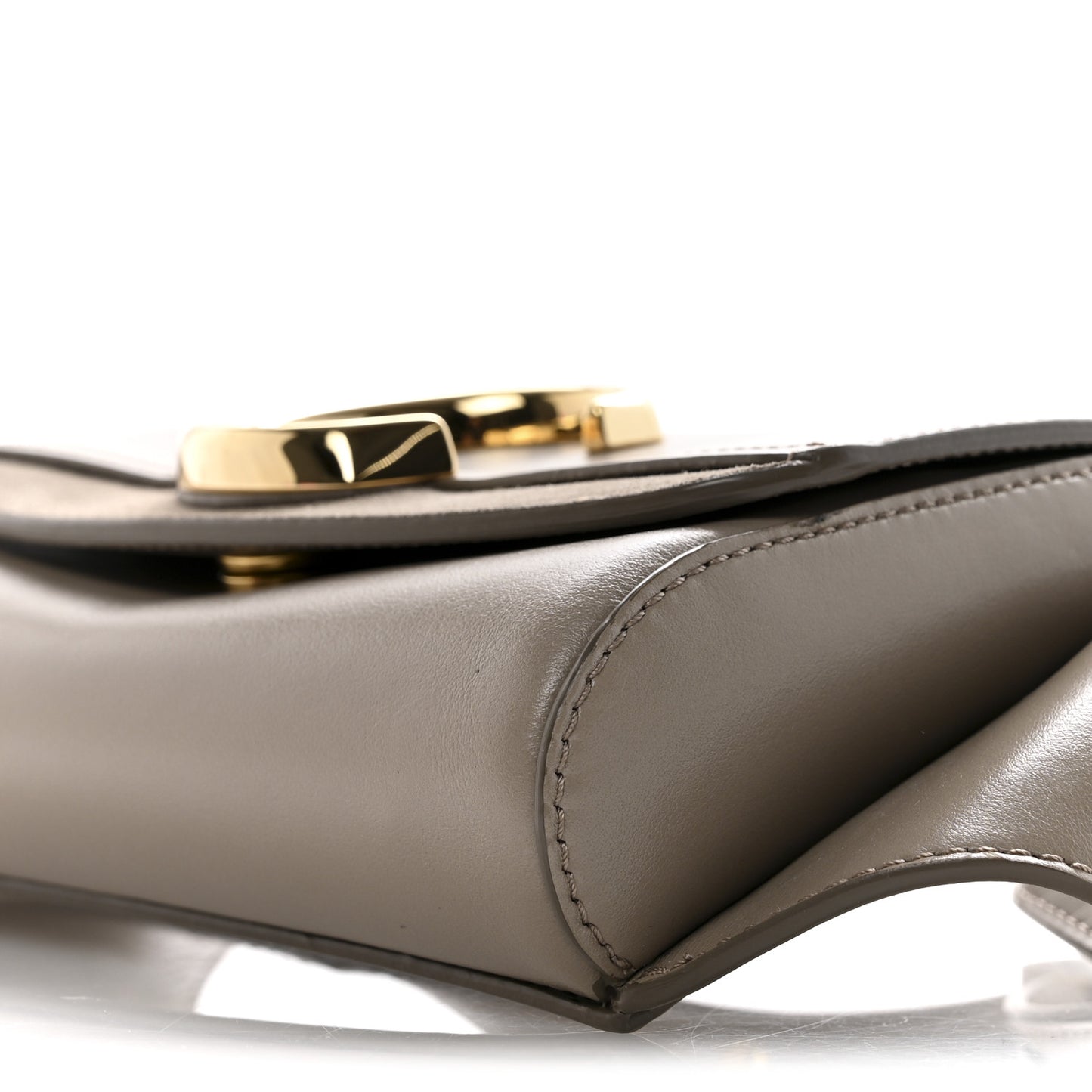 Calfskin Suede C Belt Bag Motty Grey