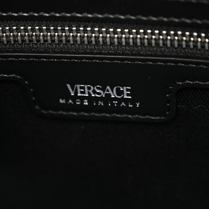 Versace Raffia Studded La Medusa Tote Beige 6 of 9