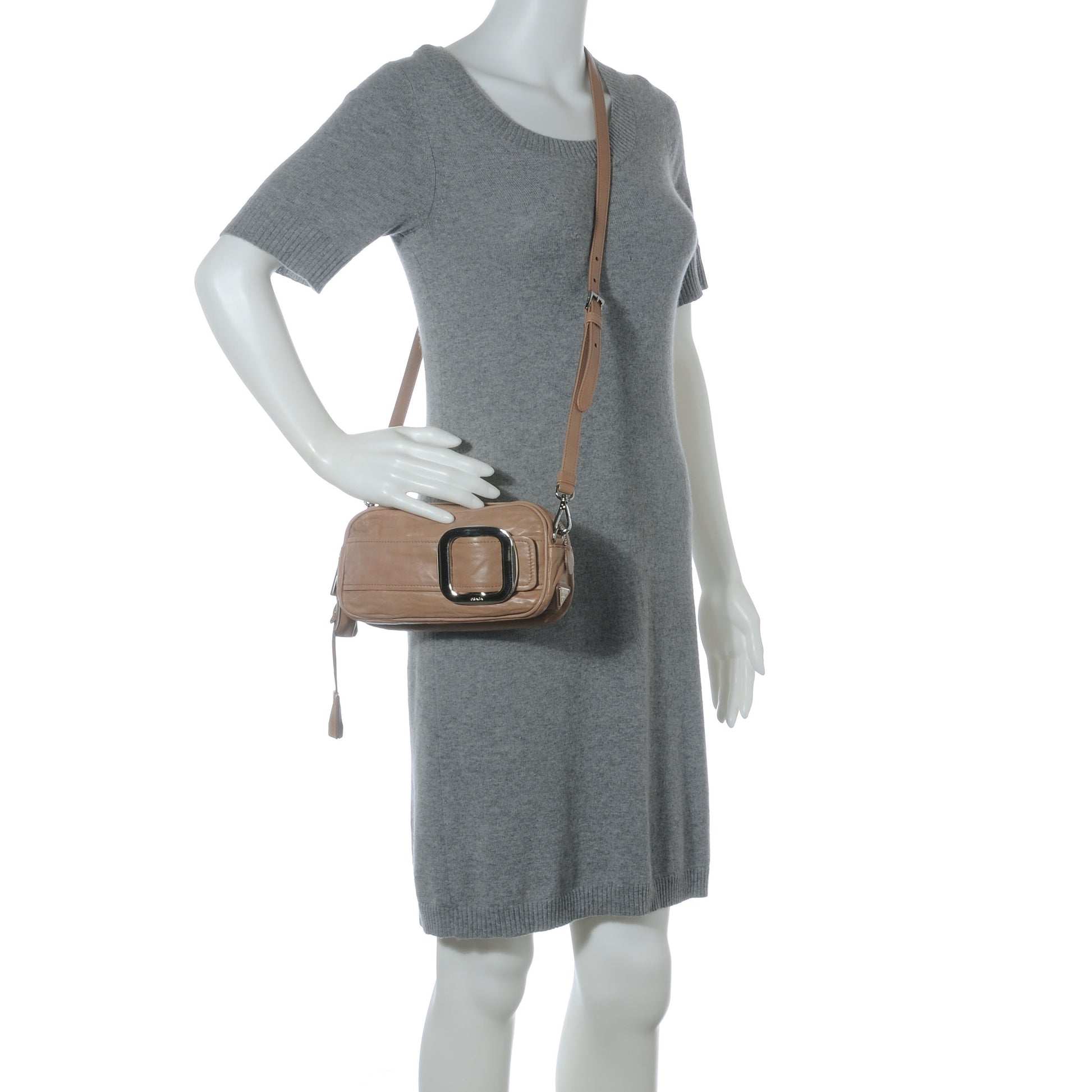 Prada Nappa Antique Shoulder Bag Cammeo 2 of 7