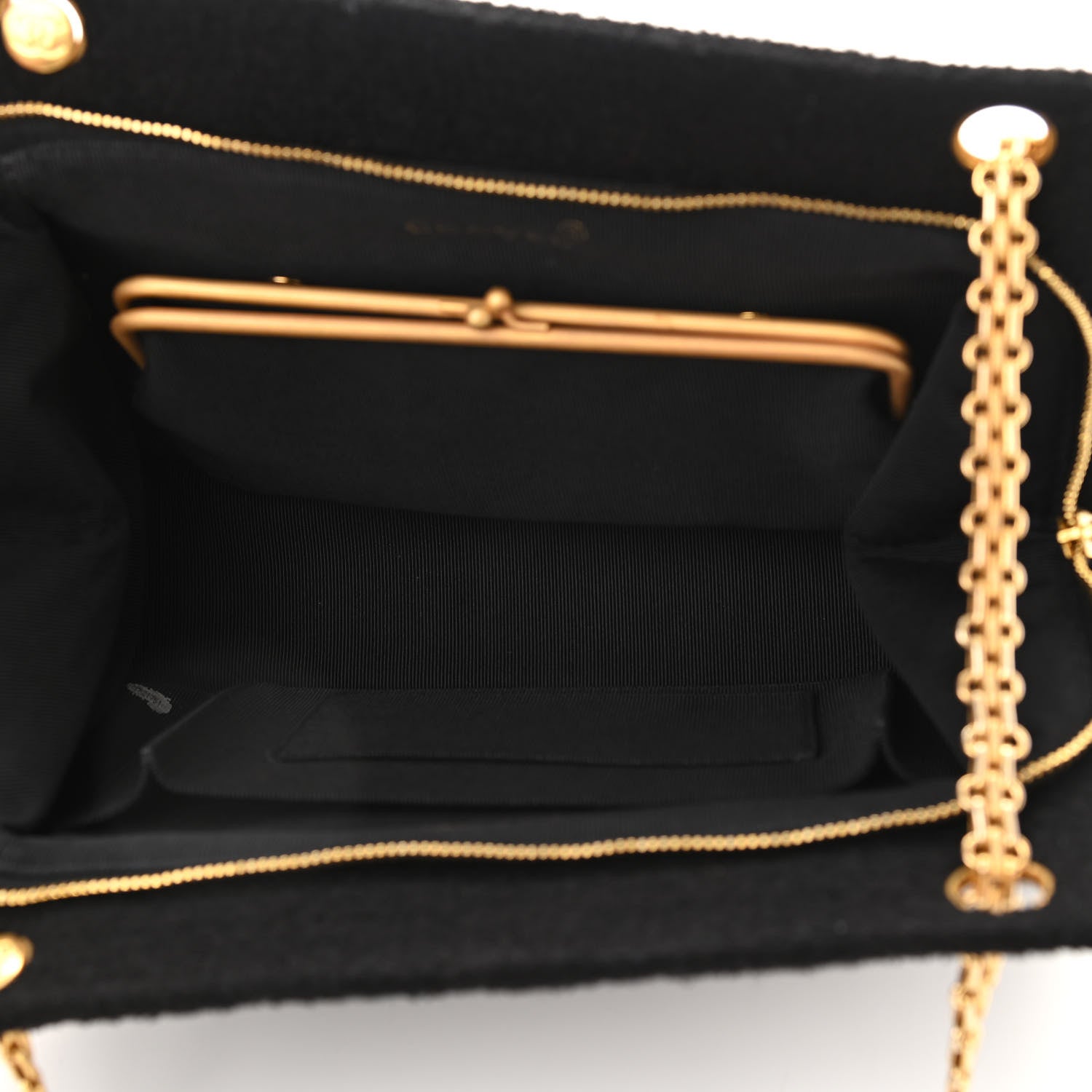 Chanel Jersey Quilted Shopping Tote Black 5 of 13
