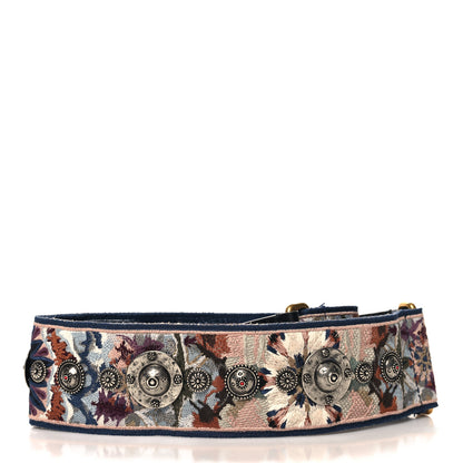 Christian Dior Canvas Embroidered Studded KaleiDiorscopic Shoulder Strap Multicolor 2 of 5