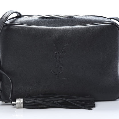 Saint Laurent Lambskin Monogram Small Lou Camera Bag Black 8 of 12