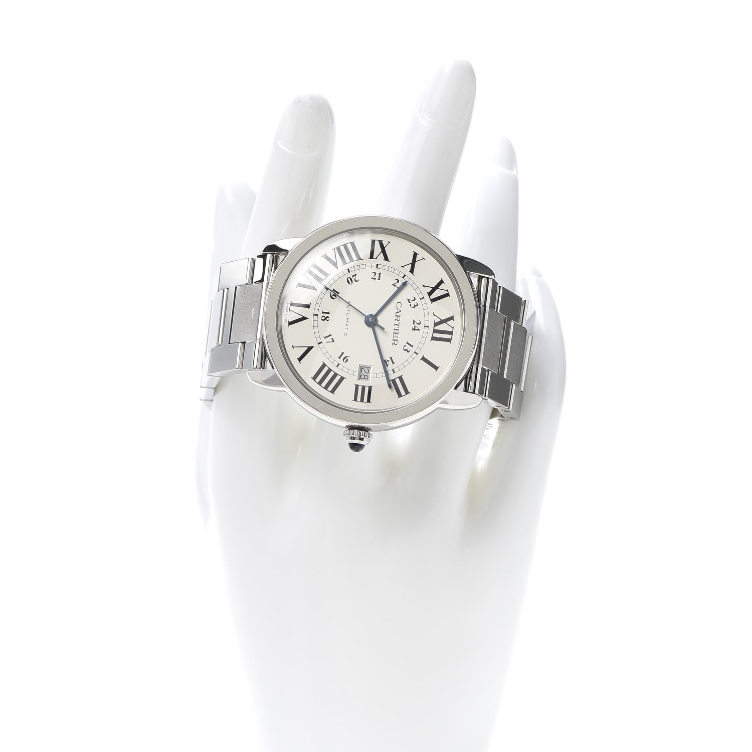 Cartier Stainless Steel 42mm Ronde Solo Automatic Watch 2 of 6