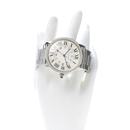 Cartier Stainless Steel 42mm Ronde Solo Automatic Watch 2 of 6