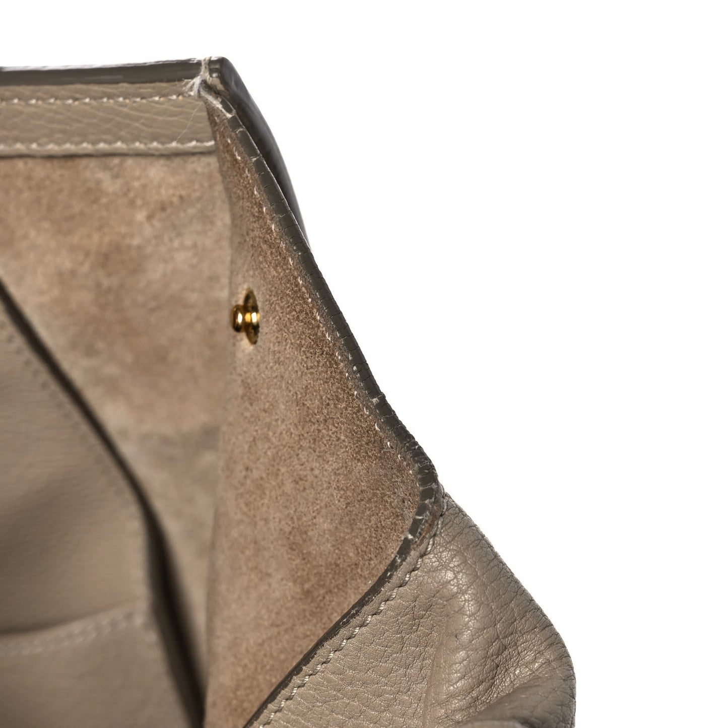 Crisped Calfskin Medium Tie Knot Tote Taupe