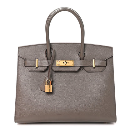 Hermes Epsom Birkin Sellier 30 Etain 1 of 9