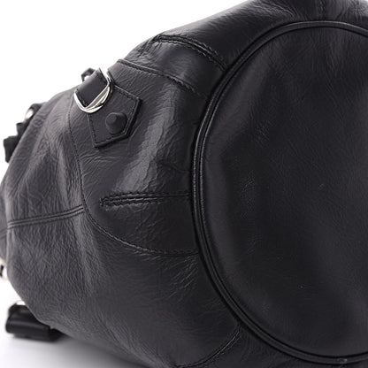 Balenciaga Matte Goatskin Rubber Covered Classic Hardware Mini Pompon Black 8 of 10
