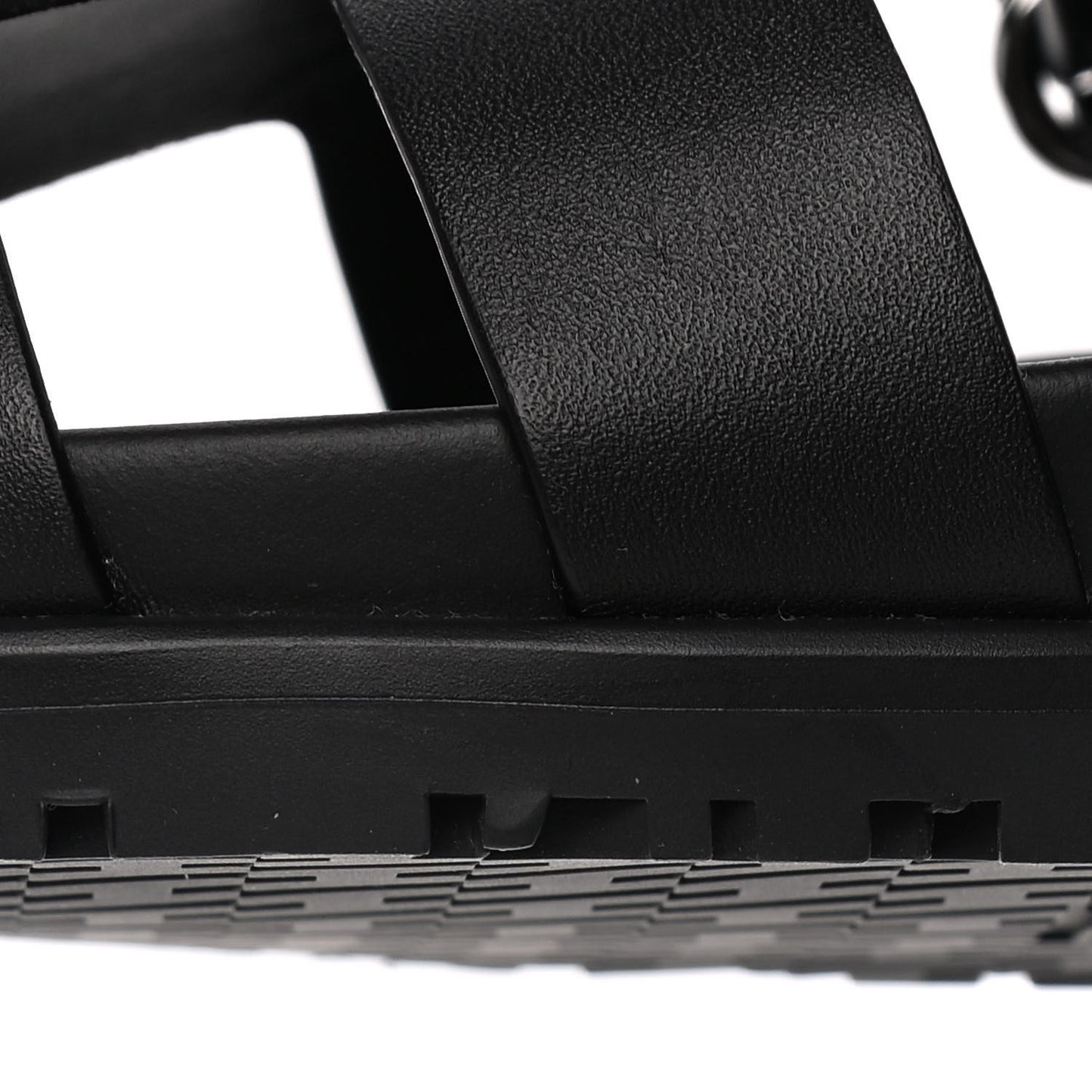 Calfskin Womens Chypre Sandals 36.5 Black