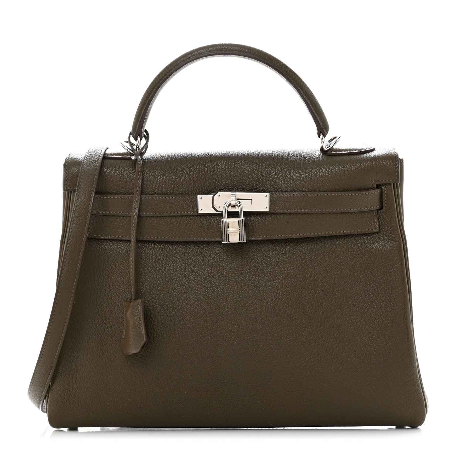 Hermes Chevre De Coromandel Kelly Retourne 32 Vert Olive 1 of 11