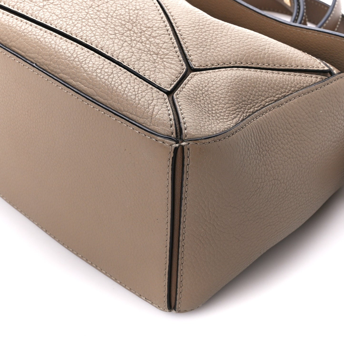 Grained Calfskin Small Puzzle Bag Sand Mink