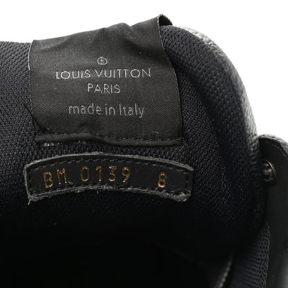 Louis Vuitton Calfskin Damier Graphite Harlem Sneakers 8 Black 8 of 9